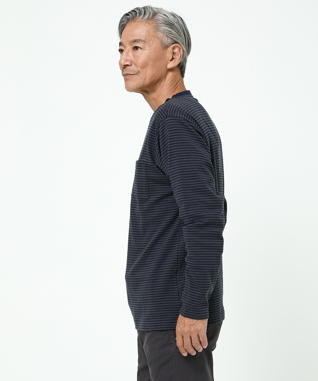  スムース クルーネック カットソー【ウガンダ オーガニック コットン】