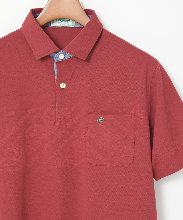 地柄 デザイン ポロシャツ