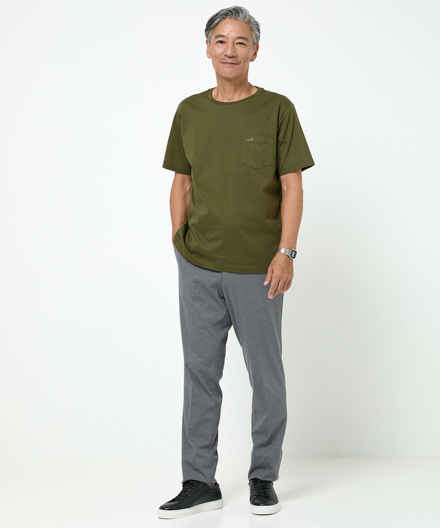 天竺 胸ポケット付き Tシャツ