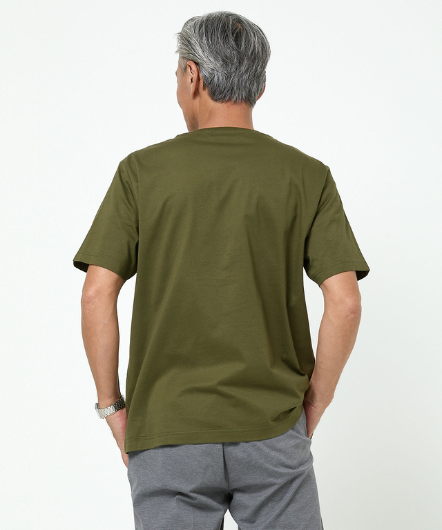 天竺 胸ポケット付き Tシャツ