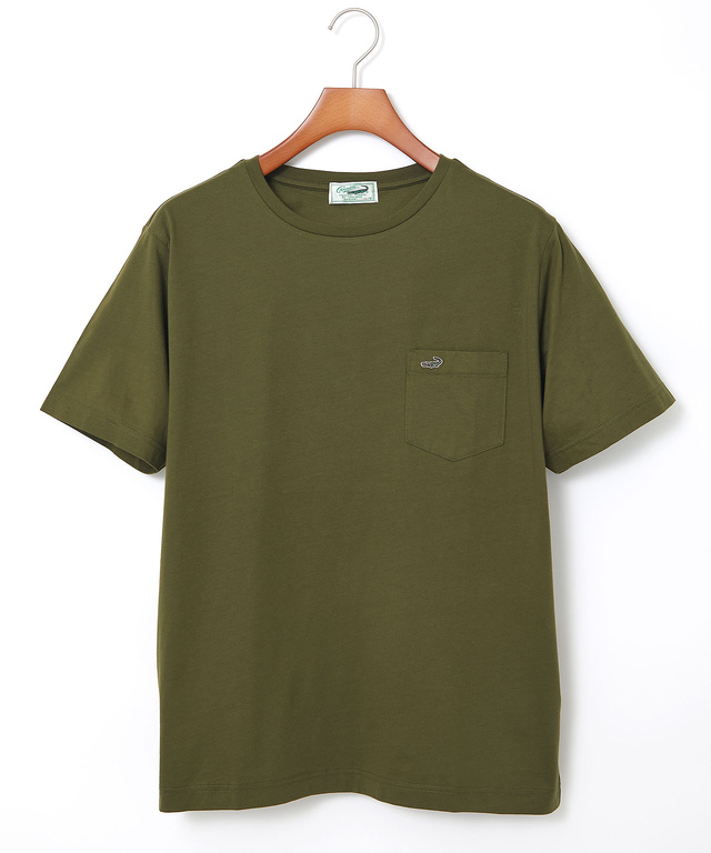 天竺 胸ポケット付き Tシャツ