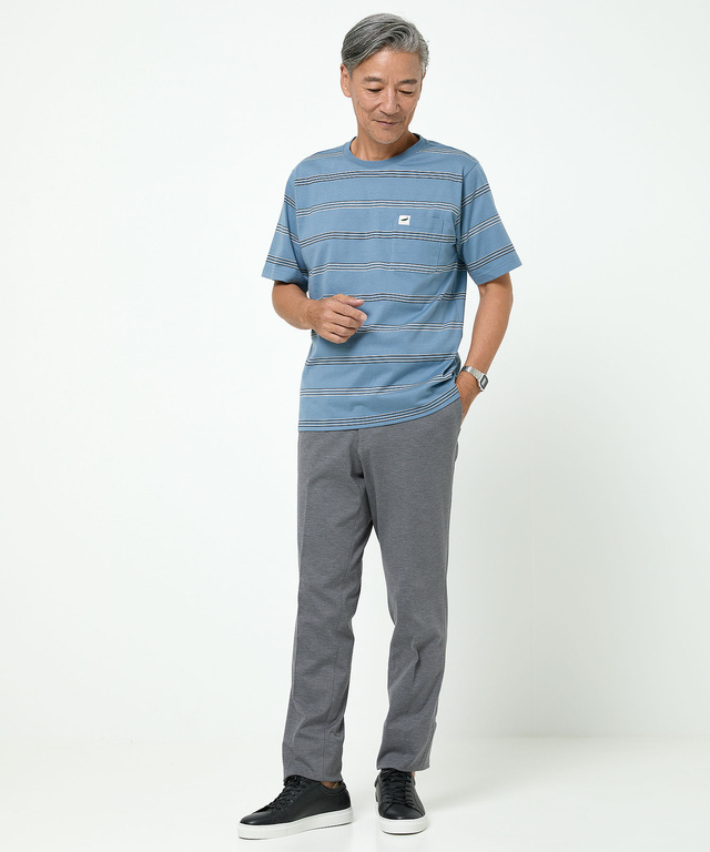 ボーダー柄 Tシャツ【ウガンダ オーガニック コットン】