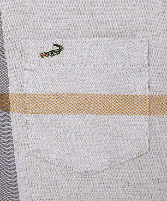 パネルチェック柄 ポロシャツ