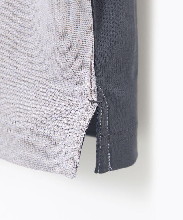 パネルチェック柄 ポロシャツ