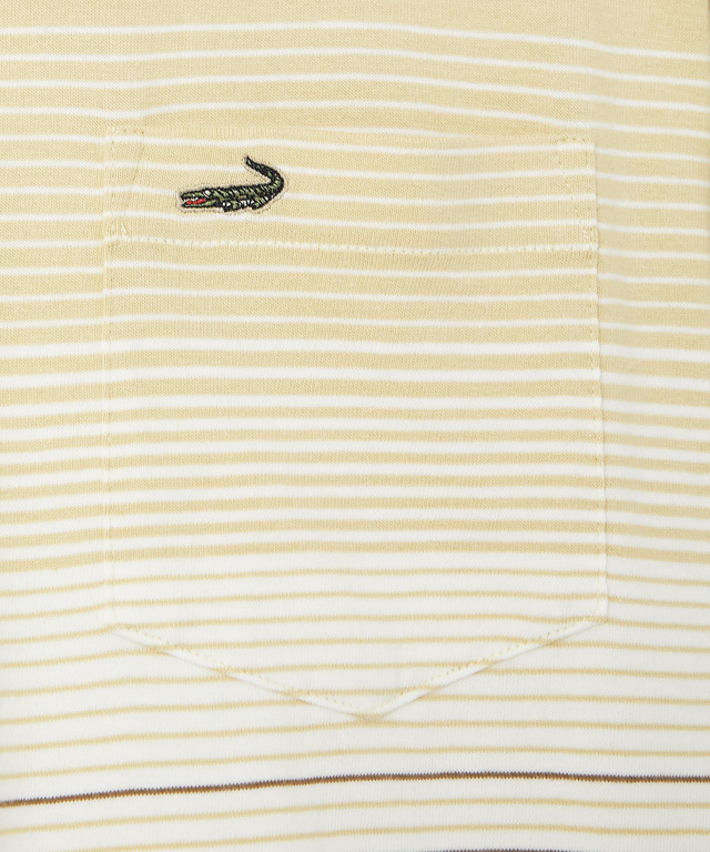 パネルボーダー柄 長袖Tシャツ