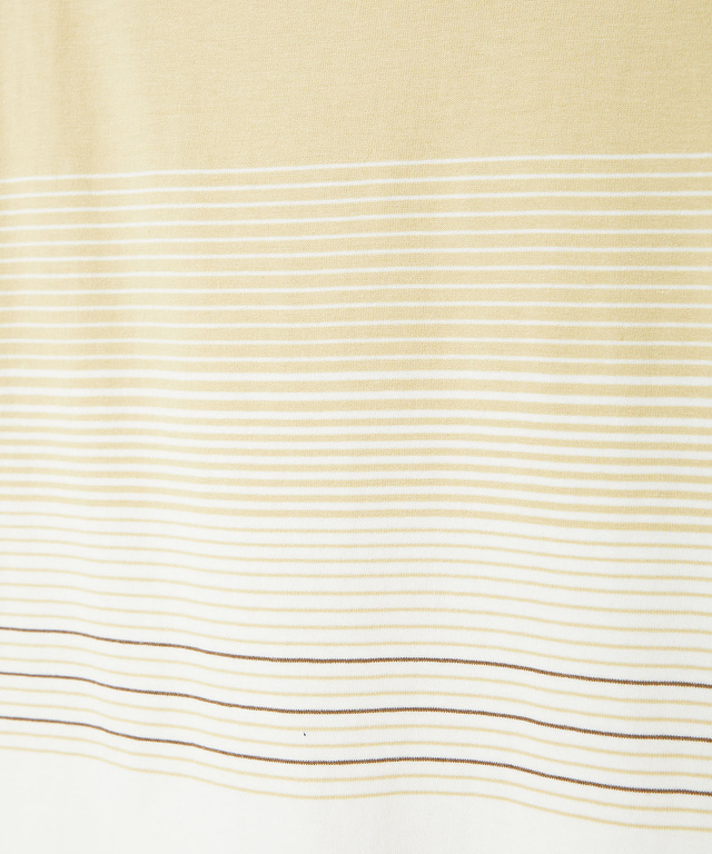 パネルボーダー柄 長袖Tシャツ