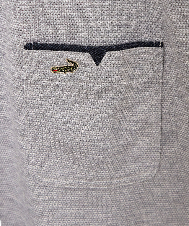 鹿の子 メランジカラー ポロシャツ