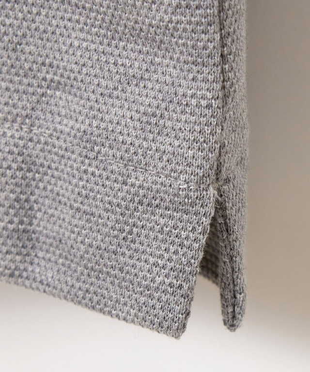 鹿の子 メランジカラー ポロシャツ