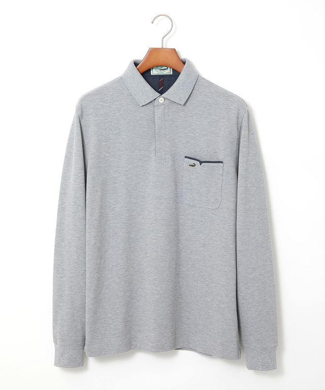 鹿の子 メランジカラー ポロシャツ