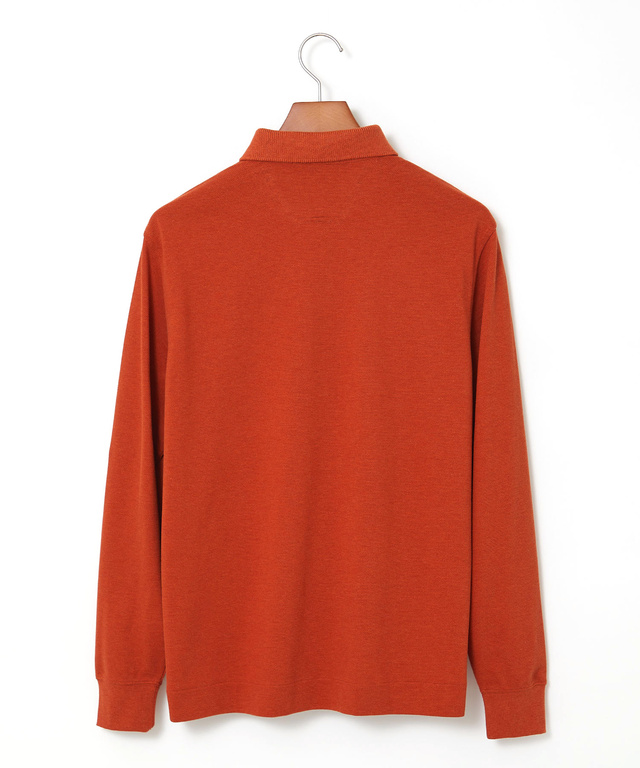 鹿の子 メランジカラー ポロシャツ