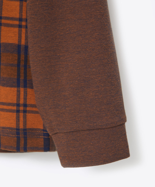 ブラックウォッチ 切り替え ポロシャツ