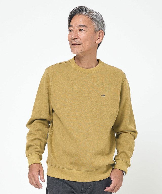 ダブルフェイス クルーネック トレーナー