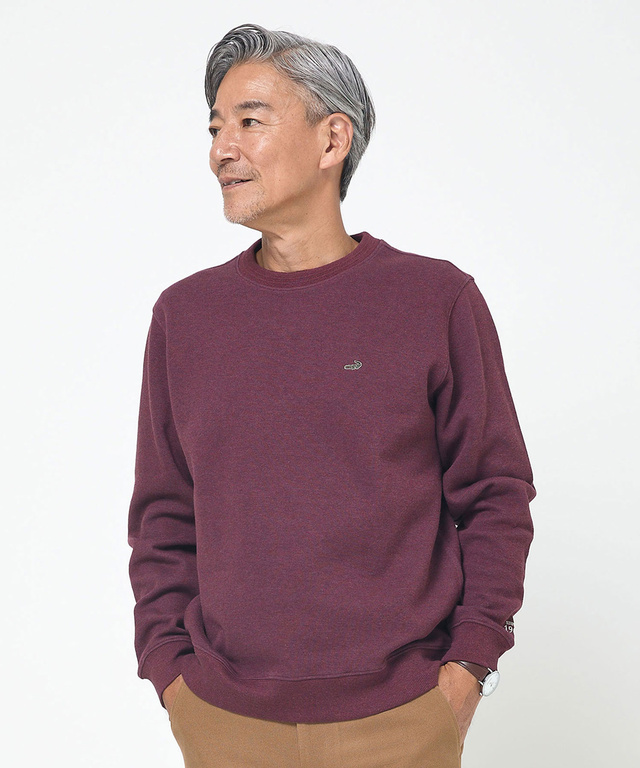 ダブルフェイス クルーネック トレーナー