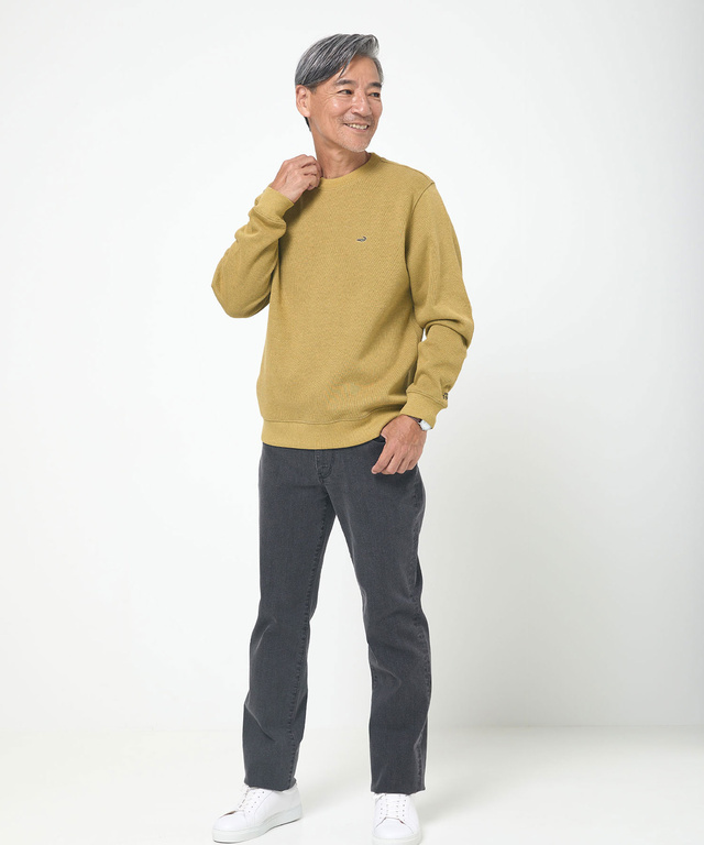 ダブルフェイス クルーネック トレーナー