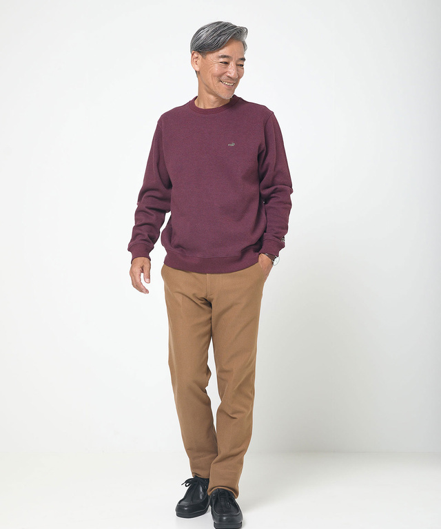 ダブルフェイス クルーネック トレーナー