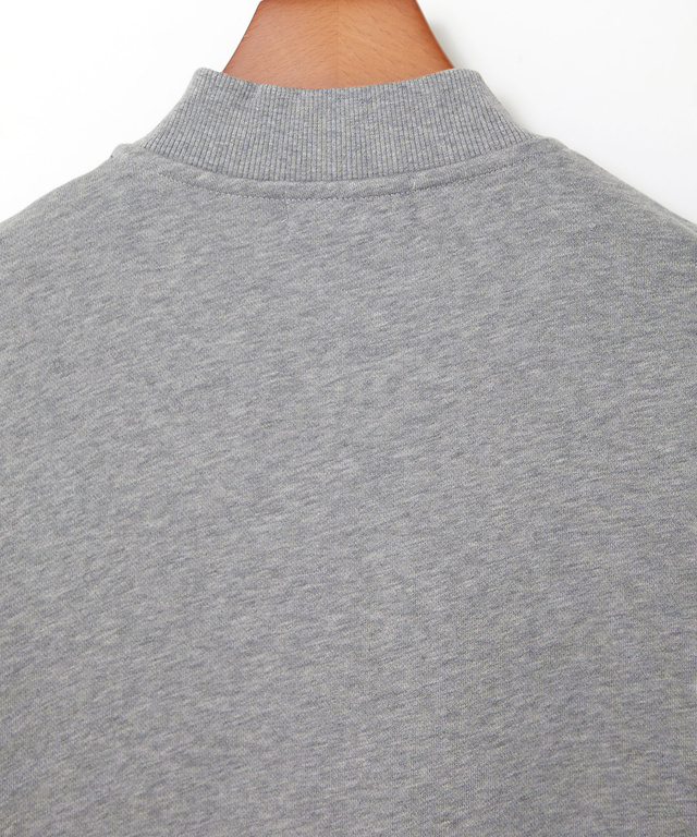 柄切り替え ハーフジップ トレーナー