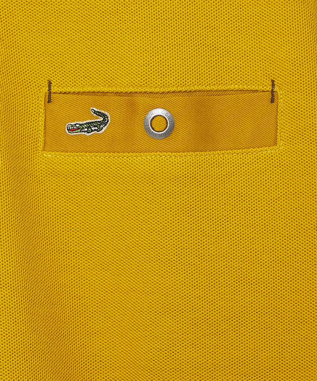 ハニカム襟 スナップボタン ポロシャツ