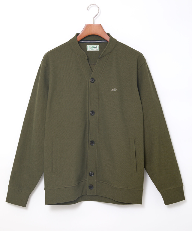 スタンドカラー カットカーディガン