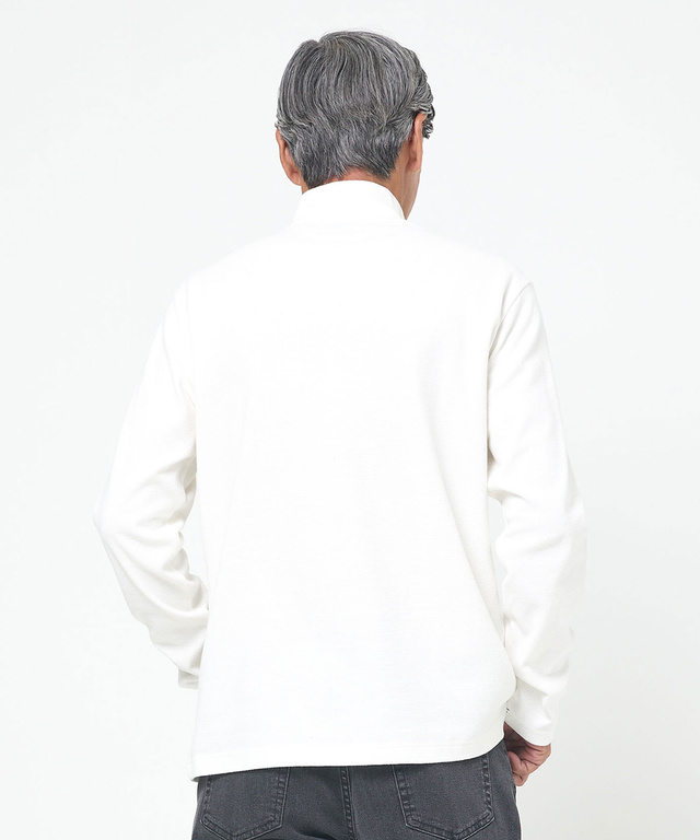 ハイネック リブ カットソー