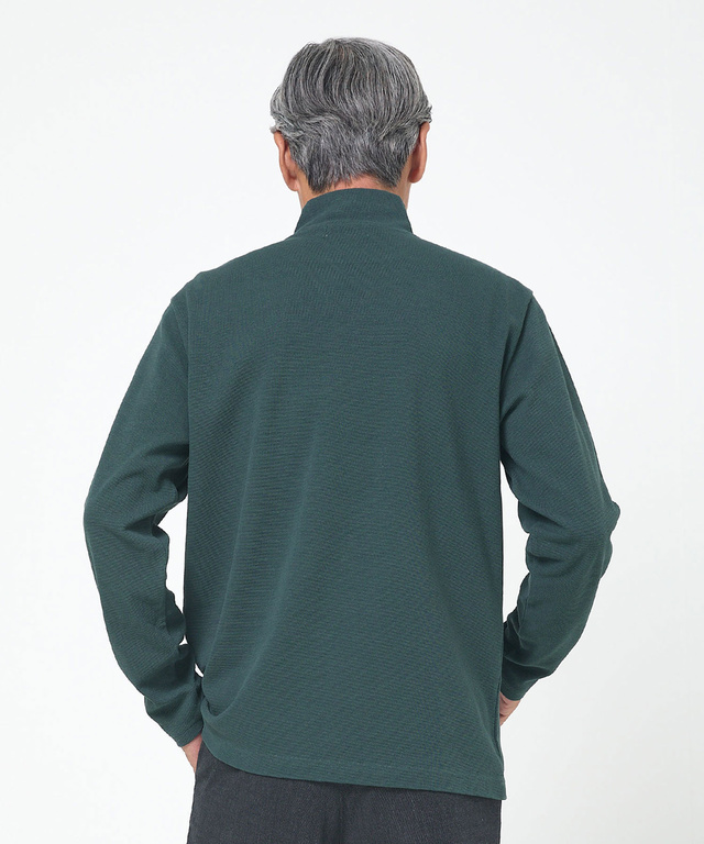 ハイネック リブ カットソー