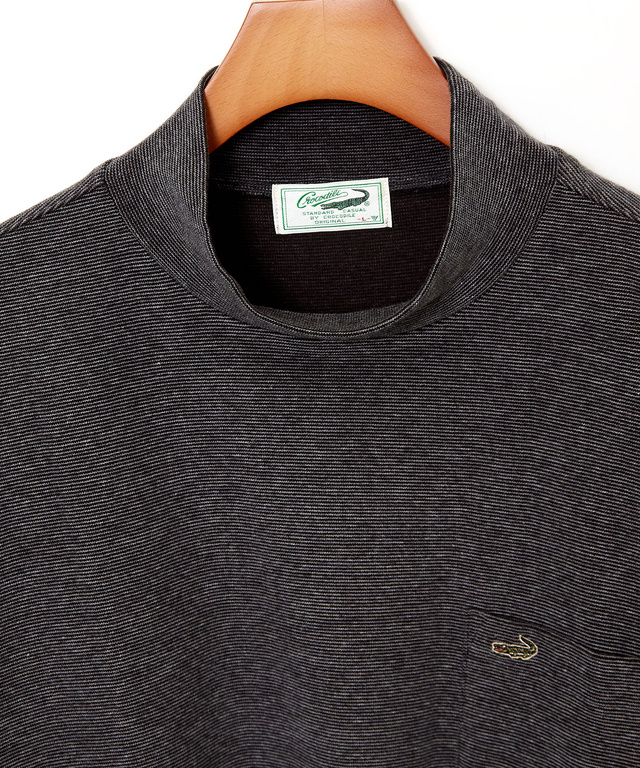 ハイネック リブ カットソー