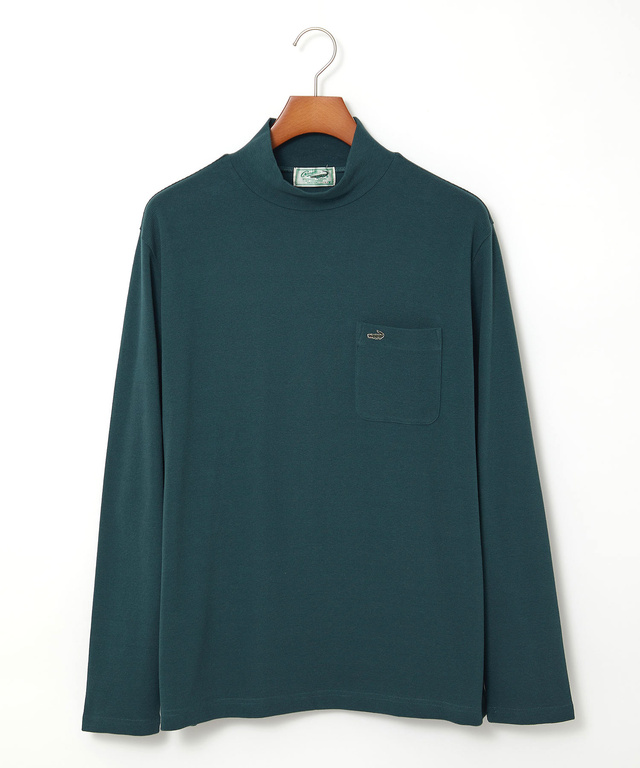 ハイネック リブ カットソー