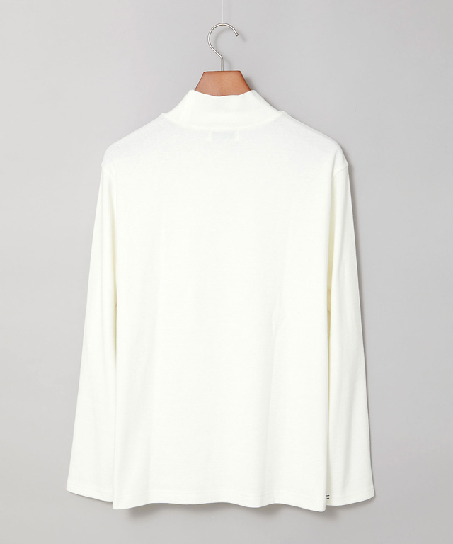 ハイネック リブ カットソー