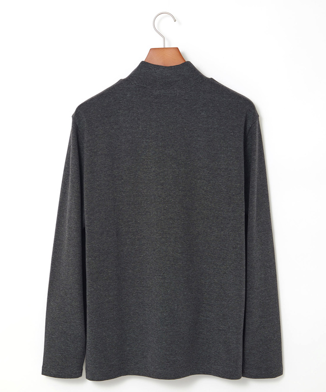 ハイネック リブ カットソー