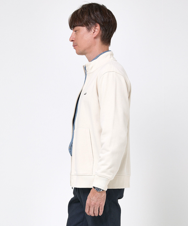 スタンドカラー フルジップ ブルゾン