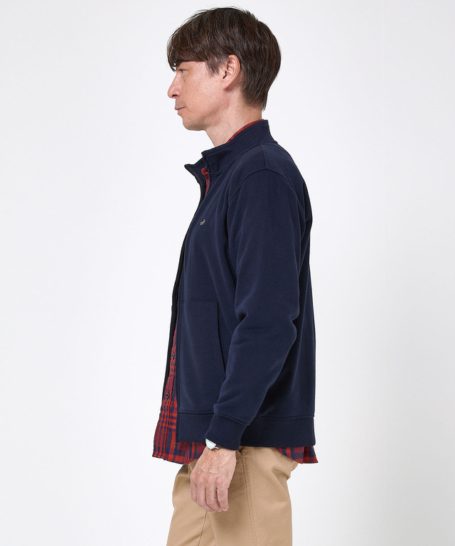 スタンドカラー フルジップ ブルゾン