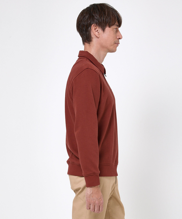 ハーフジップ ポロ トレーナー