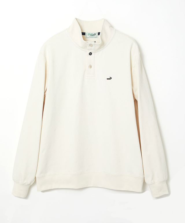 千鳥柄 ジャカード トレーナー