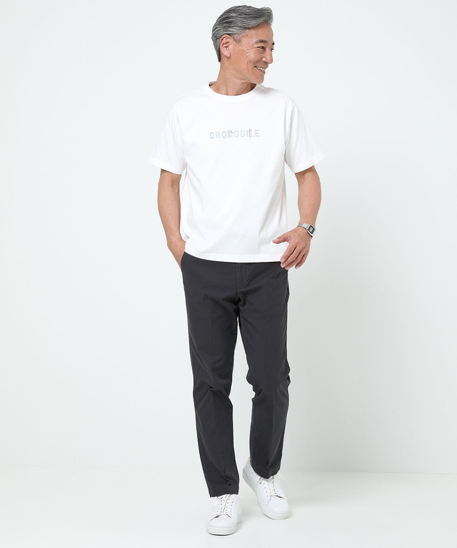 天竺 ロゴプリント Tシャツ【ウガンダ オーガニック コットン】