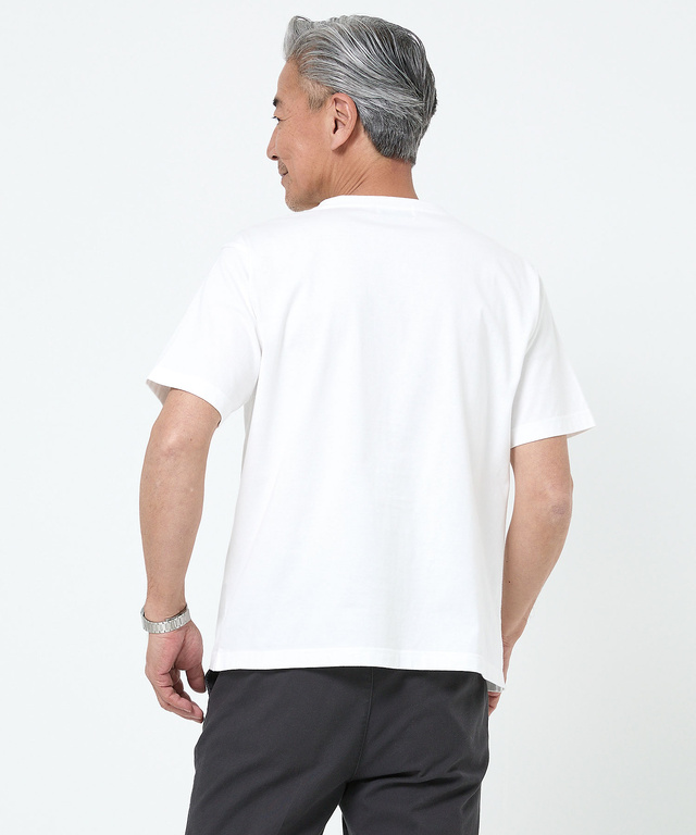 天竺 ロゴプリント Tシャツ【ウガンダ オーガニック コットン】