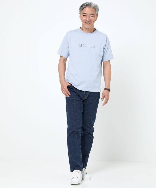天竺 ロゴプリント Tシャツ【ウガンダ オーガニック コットン】