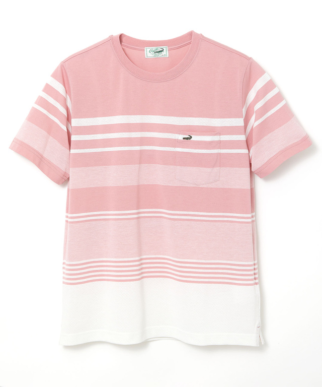 マルチ パネルボーダー Tシャツ