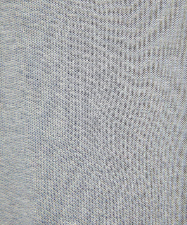 変形ネック ボーダーリブ Tシャツ