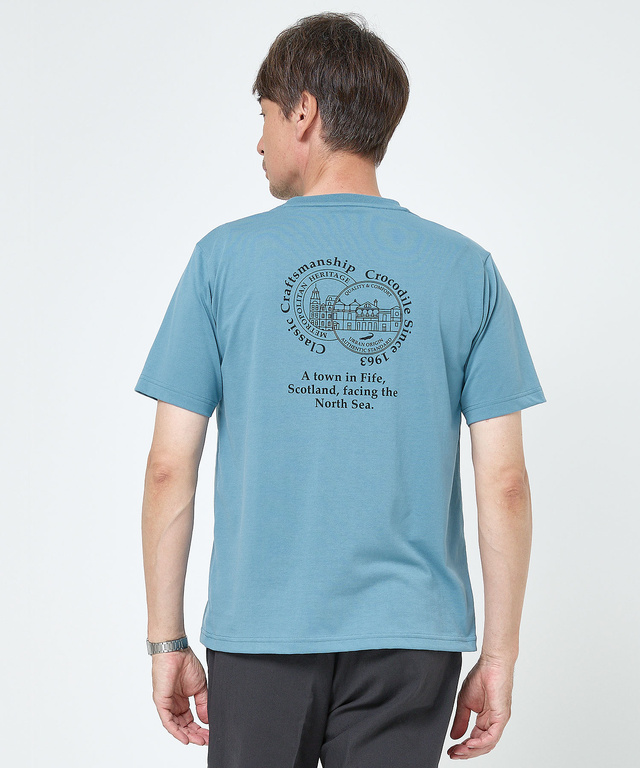 サークルロゴ バックプリント Tシャツ【吸汗速乾】