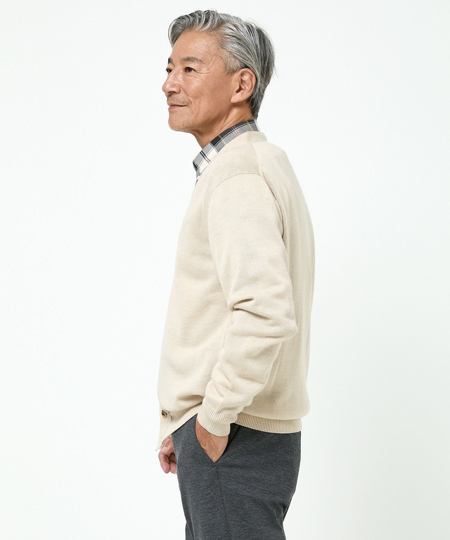 10ゲージカーディガン【洗濯機洗いOK】