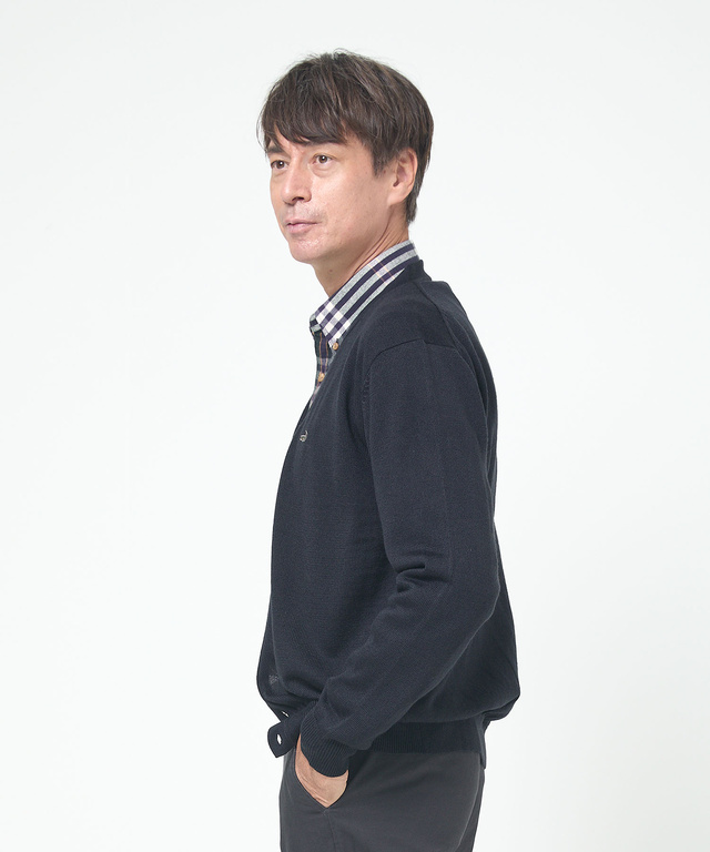 10ゲージカーディガン【洗濯機洗いOK】