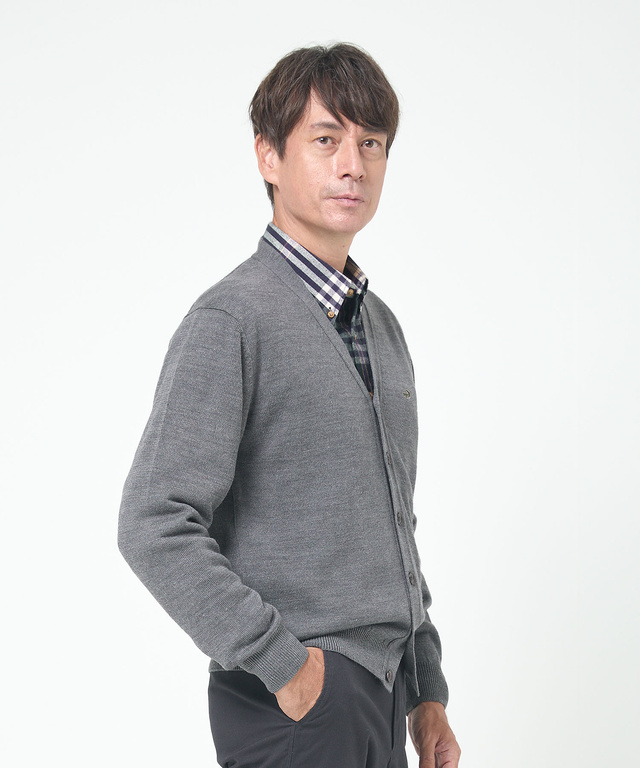 10ゲージカーディガン【洗濯機洗いOK】