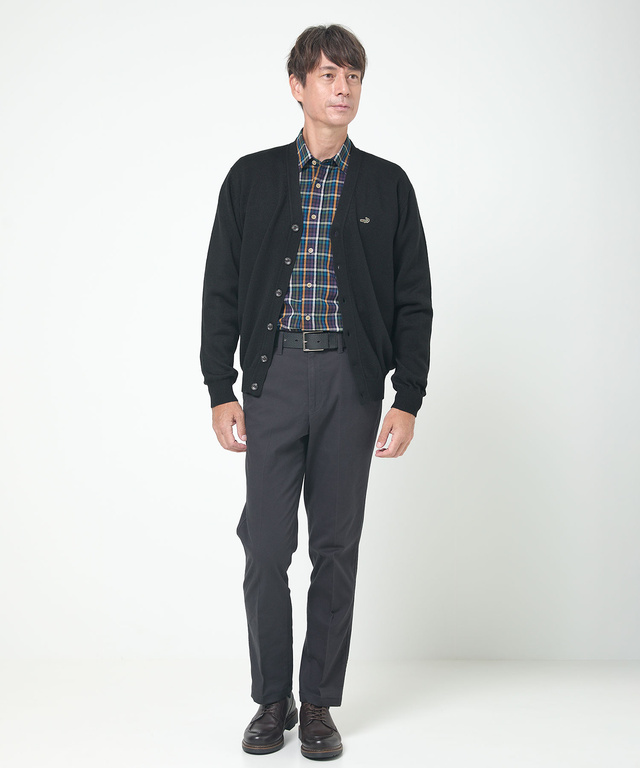 10ゲージカーディガン【洗濯機洗いOK】