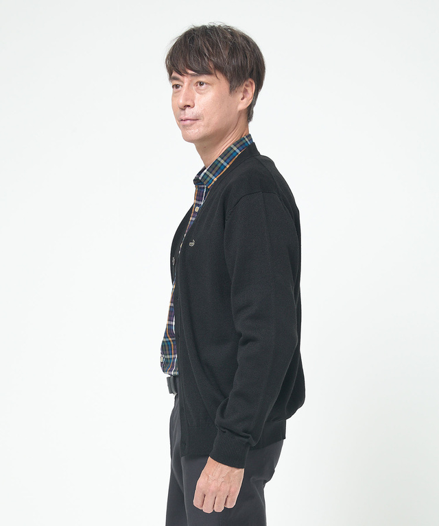 10ゲージカーディガン【洗濯機洗いOK】