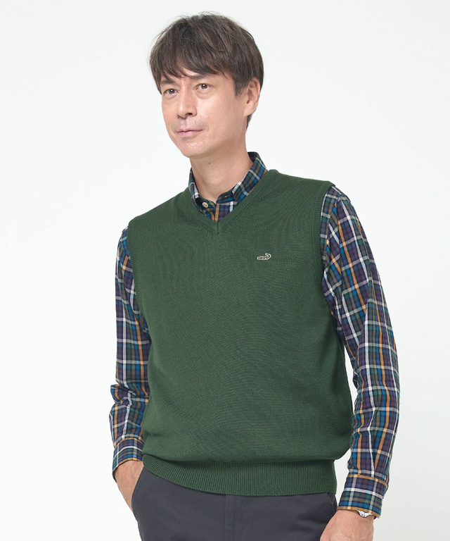 10ゲージＶネックベスト【洗濯機洗いOK】