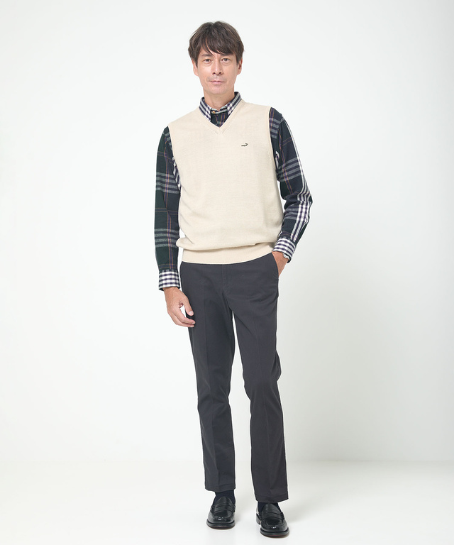 10ゲージＶネックベスト【洗濯機洗いOK】