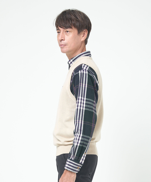 10ゲージＶネックベスト【洗濯機洗いOK】