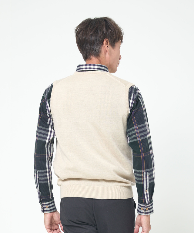 10ゲージＶネックベスト【洗濯機洗いOK】