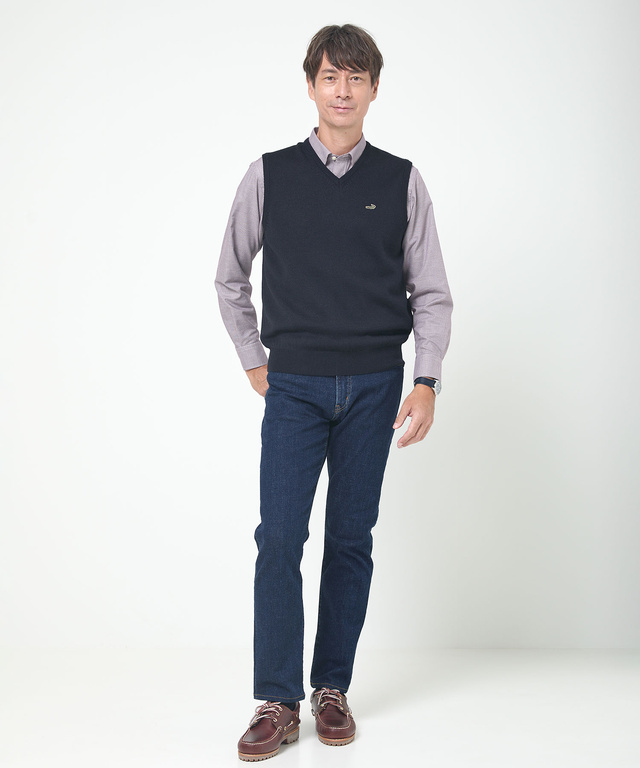 10ゲージＶネックベスト【洗濯機洗いOK】