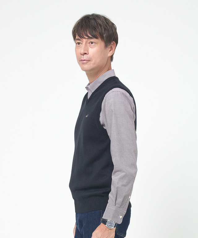 10ゲージＶネックベスト【洗濯機洗いOK】