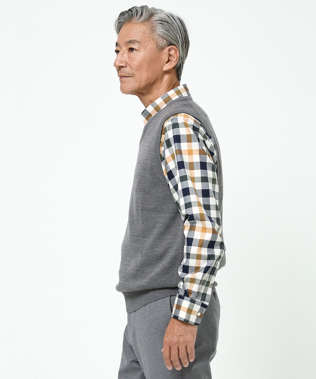 10ゲージＶネックベスト【洗濯機洗いOK】